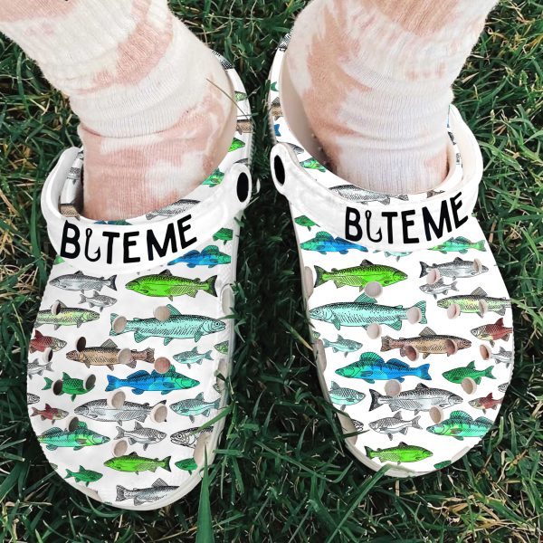 GTB04081014ch 5, Bite Me Crocs For Adult, Easy To Clean And Perfect Gift For Your Lovers, Adult