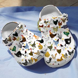 GTB3011111ch ads 1, Crocs Water-Resistant Non-slip And Colorful Chicken White Flame Clogs, Fast Shipping, Colorful, Non-slip, Water-Resistant