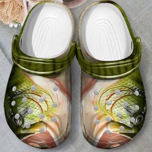 GTD0511104 ads2, Amazing Bass Fishing Crocs For Unisex, Breathable Clog For Rainning Day, Breathable, Unisex