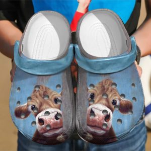 GTD1405105-ads4.jpg, Funny 3d Printed Cow Face Crocs For Men And Women, 3d Printed, Funny, Men, Women