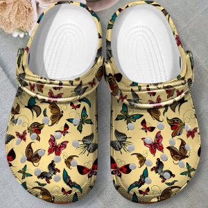 GTD1507109 ads4, Comfortable Colorful Butterfly Collection Crocs, Colorful