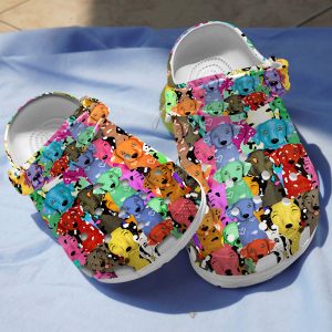GTD1712140 ads1, Adult Unisex Breathable And Colorful Collection Dalmatian Crocs, Easy to Clean!, Adult, Breathable, Colorful, Unisex