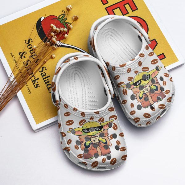 GTD2102202 ads7, So Cute Adult Coffee Spelled Classic Clog, Affordable Crocs For Your Family, Adult, Affordable, Classic, Cute