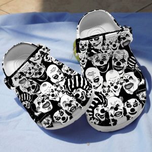 GTD2801203 ads1 600×600 1, Water-Resistant Unisex Scary Clowns Black And White Crocs, Order Now To Get Discounts!, Black, Unisex, Water-Resistant, White