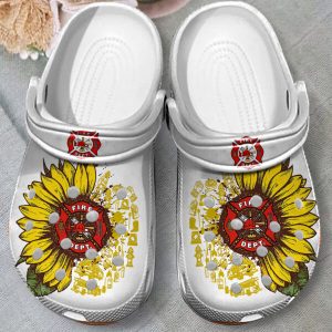 GTD2807109 ads4 600×600 1, Firefighter Sunflower Crocs For Adult, Easy To Wear and Clean, Adult