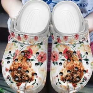 GTS0103113 ads2 jpg, Special Lightweight And Breathable Limited Edition Chicken With Floral Pattern Crocs, Quick Delivery Available!, Breathable, Special