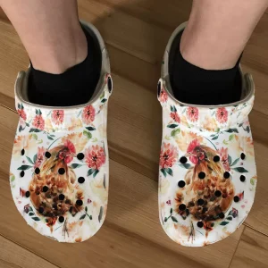 GTS0103113 ads3 jpg, Special Lightweight And Breathable Limited Edition Chicken With Floral Pattern Crocs, Quick Delivery Available!, Breathable, Special