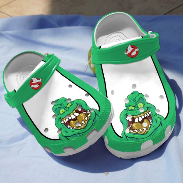 GTS1009150ch ads1, Special Design Lightweight And Non-slip Ghostbusters: Afterlife With Green And White Color Crocs, Fun And Safe For Outdoor Play!, Green, Lightweight, Non-slip, Special, White