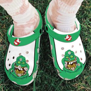GTS1009150ch ads2, Special Design Lightweight And Non-slip Ghostbusters: Afterlife With Green And White Color Crocs, Fun And Safe For Outdoor Play!, Green, Lightweight, Non-slip, Special, White