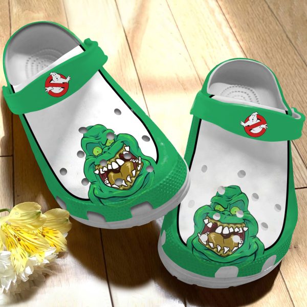 GTS1009150ch ads4, Special Design Lightweight And Non-slip Ghostbusters: Afterlife With Green And White Color Crocs, Fun And Safe For Outdoor Play!, Green, Lightweight, Non-slip, Special, White