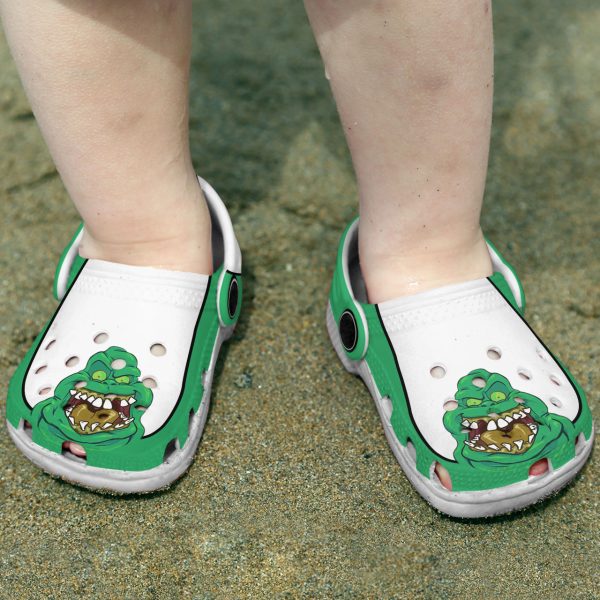GTS1009150ch ads5, Special Design Lightweight And Non-slip Ghostbusters: Afterlife With Green And White Color Crocs, Fun And Safe For Outdoor Play!, Green, Lightweight, Non-slip, Special, White