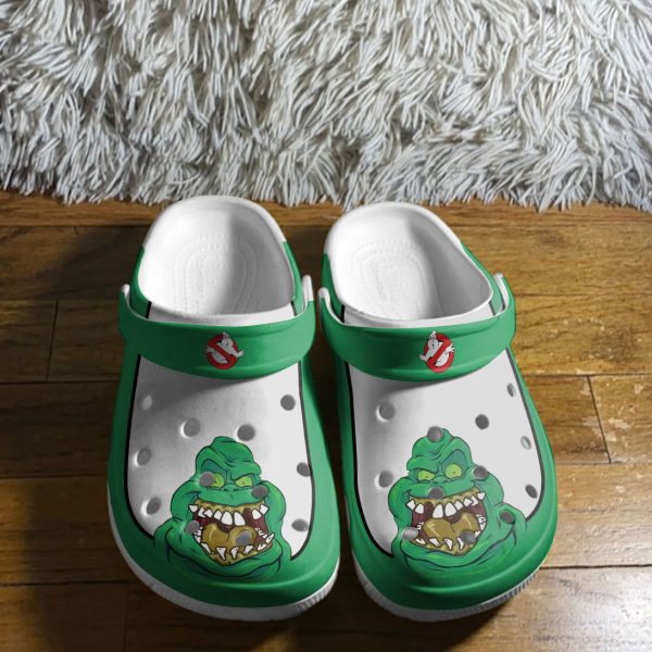 GTS1009150ch ads9, Special Design Lightweight And Non-slip Ghostbusters: Afterlife With Green And White Color Crocs, Fun And Safe For Outdoor Play!, Green, Lightweight, Non-slip, Special, White