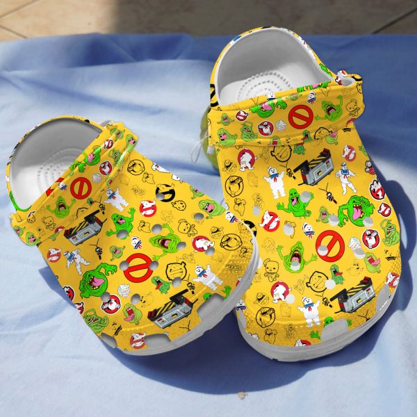 GTS1301213 chay ads, Unisex Durable And Cute Ghostbusters On The Yellow Crocs, Quick Delivery Available!, Cute, Durable, Unisex, Yellow