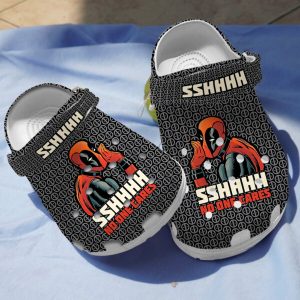 GTT0208128ch-ads-1-600×600-1.jpg, Stylish Marvel Deadpool No One Cares Crocs, Perfect For Outdoor Play!, Outdoor, Stylish