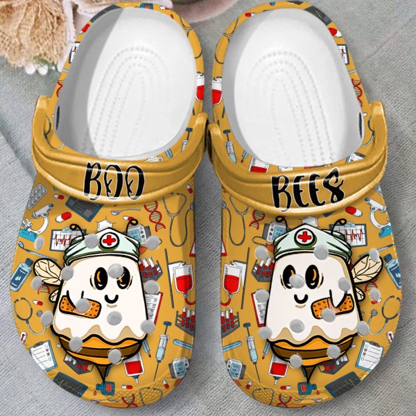 GTT1207101ch ads 2, Breathable and Good-looking Boo Bees Crocs For Adult, Adult, Breathable, Good-looking
