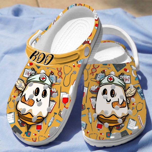 GTT1207101ch ads 3, Breathable and Good-looking Boo Bees Crocs For Adult, Adult, Breathable, Good-looking