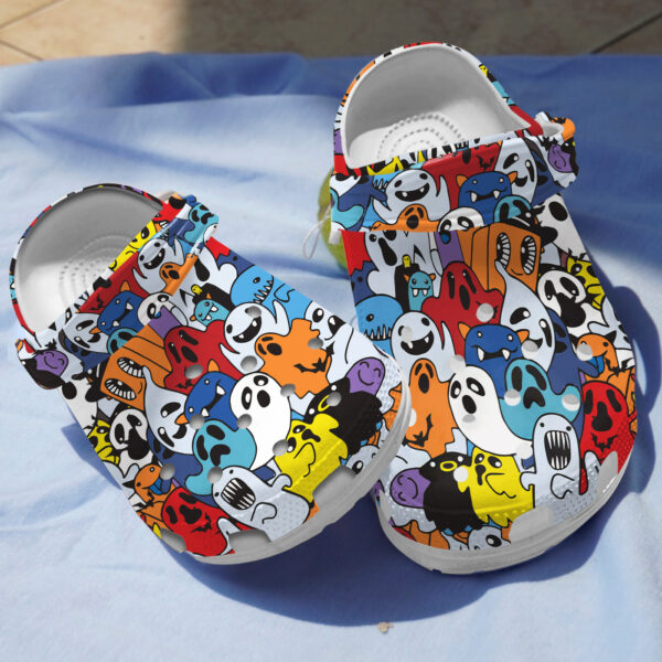 Ghost Halloween Crocs