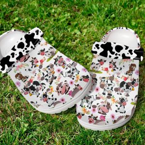 GTT2107101ch ads 6 scaled 1, Cute Dairy Cows Pattern Crocs, Casual Indoor Classic Crocs, Classic, Indoor