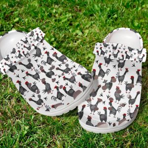 GTT2107104ch ads 6 scaled 1, Lightweight Non-slip Roosters On The White Crocs, Fast Shipping!, Non-slip, White