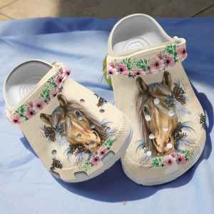 GTU3011105 ads 3, Beautiful Flower Horse Crocs, Shop Now For The Best Price, Beautiful