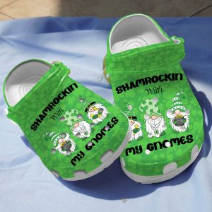 GTY1012126 ads1, Water-proof And Durable Crocs Gnome Patrick’s Day Green Clogs, The ideal Gift For St.Patrick’s Day, Green, Water-proof