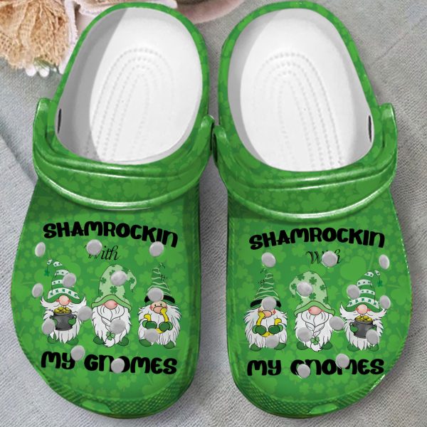 GTY1012126 ads2, Water-proof And Durable Crocs Gnome Patrick’s Day Green Clogs, The ideal Gift For St.Patrick’s Day, Green, Water-proof