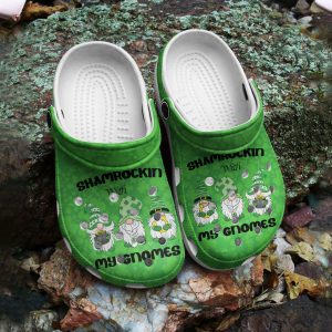 GTY1012126 ads4, Water-proof And Durable Crocs Gnome Patrick’s Day Green Clogs, The ideal Gift For St.Patrick’s Day, Green, Water-proof