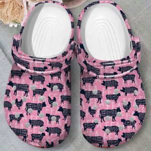 GTY1401205ch ads1, Water-Resistant Agriculture FFA Pink Crocs, Pink, Water-Resistant