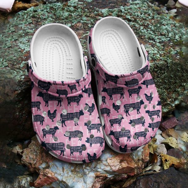 GTY1401205ch ads2, Water-Resistant Agriculture FFA Pink Crocs, Pink, Water-Resistant