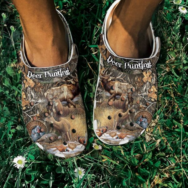 GTY1704105 ads1, Classic Non-slip And Safety “Deer Hunting” And Animals Crocs, Quick Delivery Available!, Classic, Non-slip, Safety