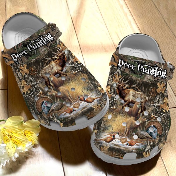 GTY1704105 ads4, Classic Non-slip And Safety “Deer Hunting” And Animals Crocs, Quick Delivery Available!, Classic, Non-slip, Safety