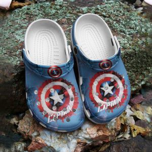 GTY1902222ch ads3 600×600 1, Unique Water-resistant Classic Captain America Blue Crocs, Blue, Classic, Unique, Water-Resistant