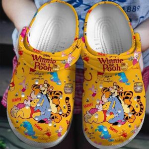 Hunny Winnie The Pooh Orange Cro removepics, So Cute Version Winnie The Pooh & Friends Exclusive Unisex Green Crocs, Cute, Exclusive, Unisex