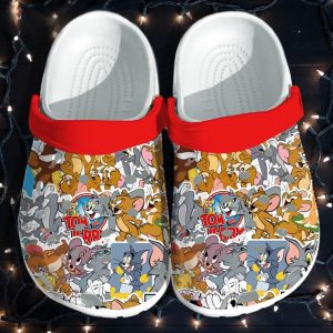 Tom And Jerry Pattern Crocs removepics