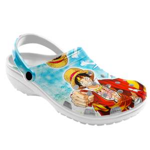 Untitled 2 copy 2 1, PersonalizedColorful One Piece Luffy Water-resistant Crocs, Personalized, Water-Resistant