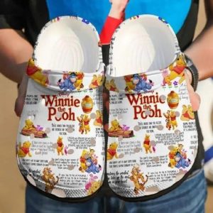 Winnie The Pooh Honey Funny Croc removepics, Winnie The Pooh Honey Funny White Unisex Crocs, Easy To Buy!, Funny, Unisex, White
