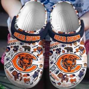 chicago bears nfl sport crocs crocband clogs shoes comfortable for men women and kids