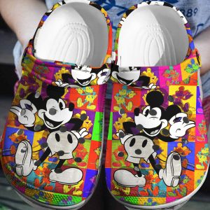 colorful mickey mouse crocs 3d clog shoes 3960 vzqnd, Mickey Mouse Colorful 3d Printed Clogs Unisex Crocs, 3d Printed, Unisex