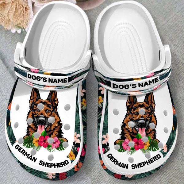 download 29 1, Lightweight Non-slip And Breathable German Shepherd With Customized Dog Name Crocs, Fast Shipping!, Breathable, Customized, Non-slip