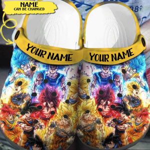 draggon ball 5, Personalized And Awesome Dragon Ball Characters Crocs For Adults, Quick Delivery Available!, Awesome, Personalized