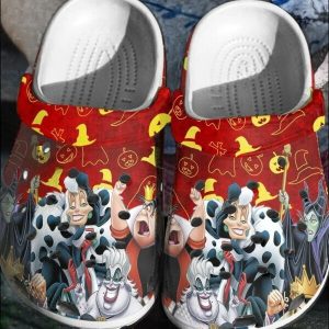 fa7c6d84 489a 439c b264 73ae508df24c, Funny Disney Villain Unisex Red Crocs, Best Gift For Halloween, Funny, Red, Unisex