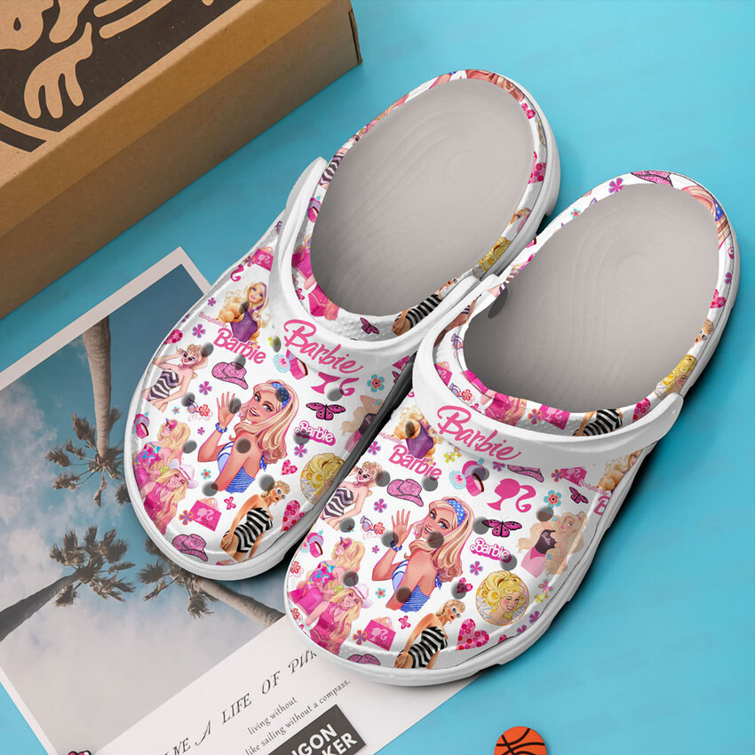 footwearmerch barbie movie premium crocs crocband clogs shoes comfortable for men women and kids yg2qf