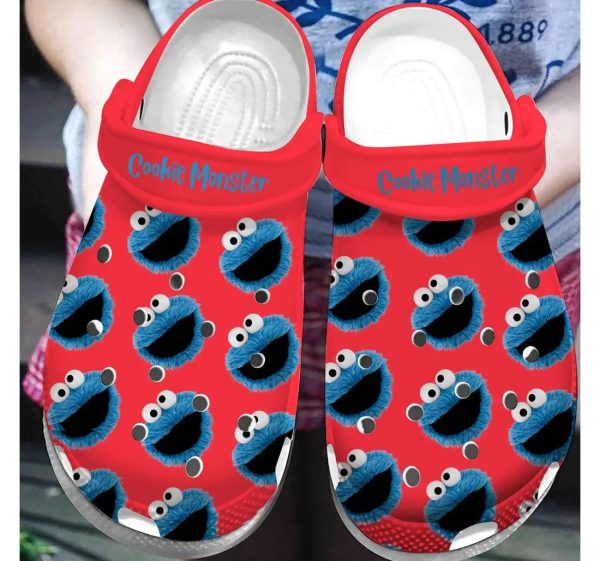 image 1 1 1, Non-slip Smiling Cookie Monster Colorful Crocs, Shop Now For A Special Discount, Colorful, Non-slip