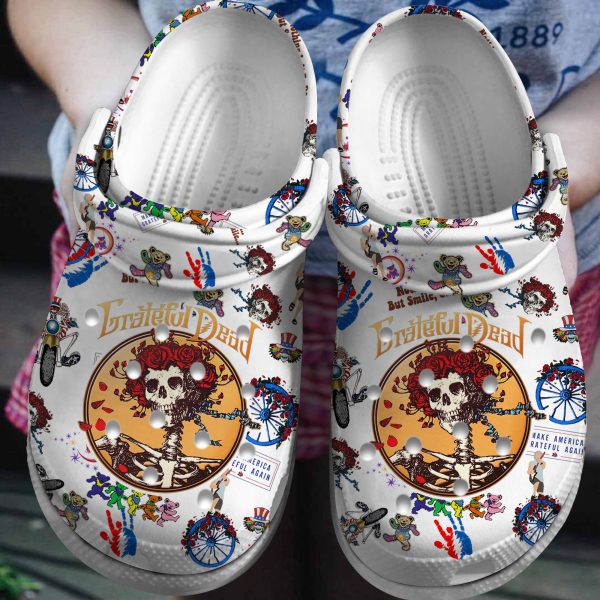 image 122 2, Lightweight Non-slip And Safety Grateful Dead Music Band Crocs, Easy to Buy!, Non-slip, Safety