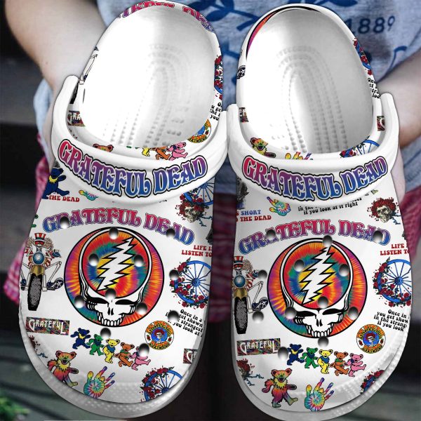image 125 1, Stylish Classic And Good-looking Dancing Bears Grateful Dead Music Band Crocs, Order Now for a Special Discount!, Classic, Good-looking, Stylish