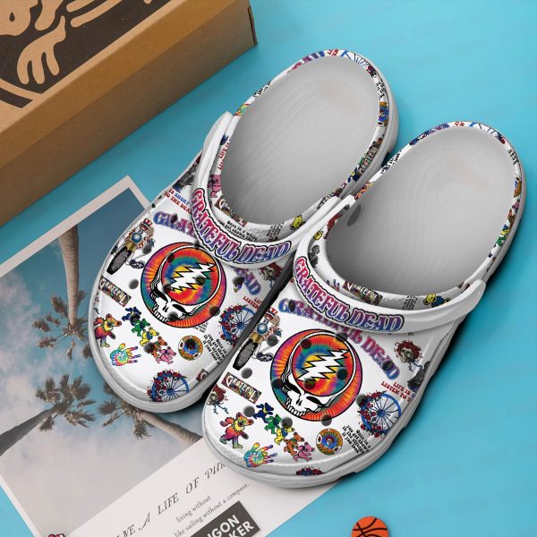 image 126 2, Stylish Classic And Good-looking Dancing Bears Grateful Dead Music Band Crocs, Order Now for a Special Discount!, Classic, Good-looking, Stylish