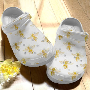 image 14 1, Classic Honey Bee and Flower Please Crocs, Classic