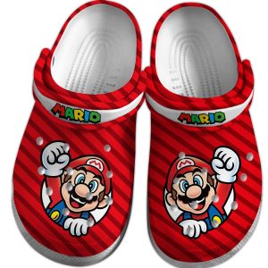 image 146 1, Funny Red Super Mario Game Crocs, Comfort With The Iconic Crocs, Comfort, Red