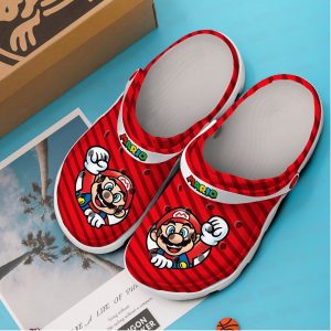 image 147 1, Funny Red Super Mario Game Crocs, Comfort With The Iconic Crocs, Comfort, Red