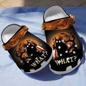 image-15.png, Unisex Lightweight Black Cat Holding A Knife Creepy Vibes Crocs, Comfort Clogs For Outdoor Activity, Black, Comfort, Outdoor, Unisex